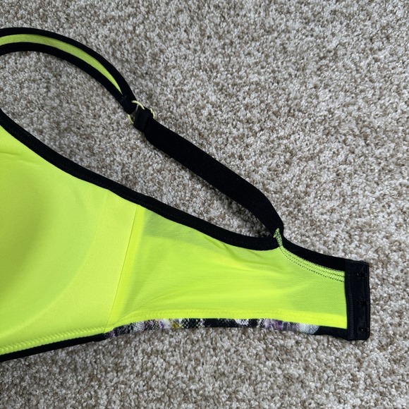 Panache Wireless Neon Pattern Lined Sport Bra Size 34DD - Picture 5 of 13